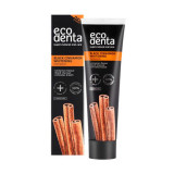 Pasta de dinti cu aroma de scortisoara si carbune negru, Black Cinnamon Whitening, Ecodenta, 100 ml, Biocart