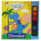 Carticica de colorat si pictat cu degetul - Dinozaur, Buddy&amp;Barney
