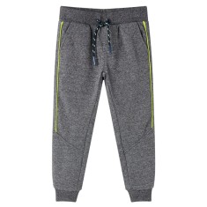 Pantaloni de trening pentru copii, gri melanj, 104