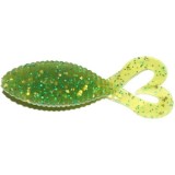 Grub Hide Up Stagger Wide Twintail 2.2&quot;, 111 Chart Green Gold Flake, 5.6cm, 8buc/pac