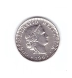 Moneda Elvetia 20 rappen 1967, stare buna, curata
