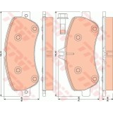 Placute frana Mercedes Clasa E Cupe (C207), 01.2009-, Glk-Class (X204), 06.2008-, TRW