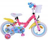 Bicicleta pentru fete Peppa Pig, 12 inch, culoare Roz, frana de mana fata si spa PB Cod:21208-SAFW
