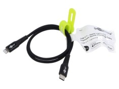 Cablu USB 2.0 Apple Lightning și USB C 0,5m negru Goobay
