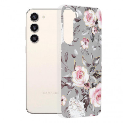 Husa pentru Samsung Galaxy S23 Plus - Techsuit Marble Series - Bloom of Ruth Gray foto