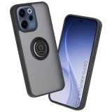 Husa Oppo Reno15 F Asteroid GSM Glinth cu inel suport stand magnetic, negru