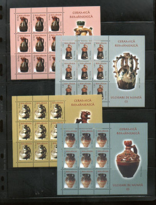 ROMANIA 2006 - CERAMICA ROMANEASCA, MINICOLI, MNH - LP 1715a foto