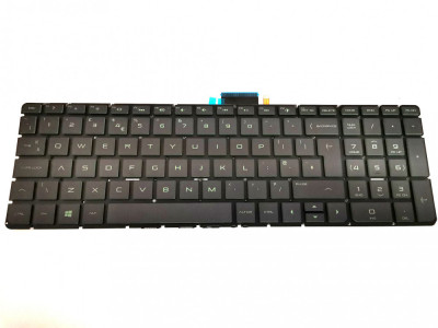Tastatura Laptop, HP, Pavilion 250 G6, 256, 17-G, 17AB, M6-AR, M7-N, iluminata, layout UK foto