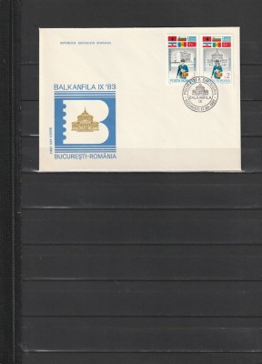 RO - FDC - EXPOZITIA FILATELICA BALKANFILA IX ( LP 1088 ) 1983 ( 1 DIN 1 ) foto