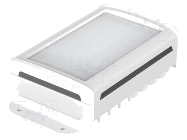 Carcasă desktop BOPLA BoVersa 48332231, albă, IP66/IP68, dimensiuni 88x162x42mm