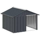 Cumpara ieftin Casa pentru caini antracit 116,5x103x81,5 cm otel galvanizat