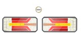 Set Lampi stop camion LED cu semnalizare dinamica SL-5005 12-24V, Universal, Oem
