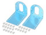 Suport din aluminiu argintiu, 2 mm, set 2 buc.