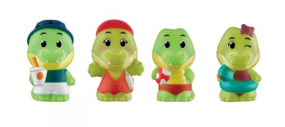 Familia Croco cu haine care isi schimba culoarea in apa foto