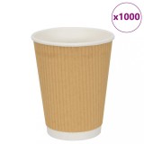 Gossi cesti de cafea din hartie 500 buc 12 oz 300 ml maro