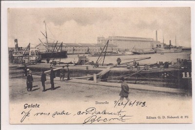 Carte postala circulata in anul 1903 Galati foto