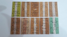 bilete vechi de tren C.F.R (lot 10 buc.) foto