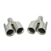 Set Ornamente Toba Evacuare Dubla M-Look Crom BMW M3 M4 M5 M6 (Pachet M) 63mm