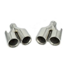 Set ornamente tobe evacuare dubla M-look compatibil cu BMW M3 M4 M5 M6