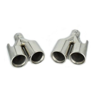 Set ornamente tobe evacuare dubla M-look compatibil cu BMW M3 M4 M5 M6 foto
