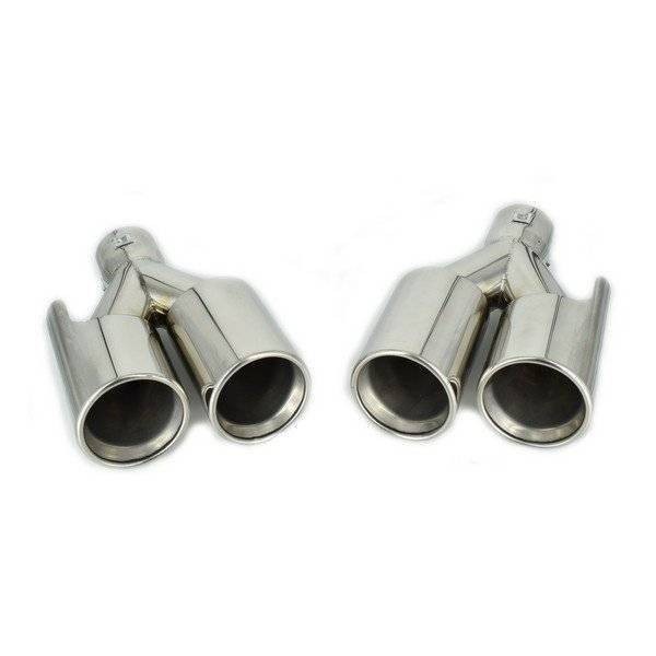 Set ornamente tobe evacuare dubla M-look compatibil cu BMW M3 M4 M5 M6