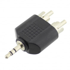 Adaptor jack tata 3,5 mm stereo - 2 x RCA tata - 126708 foto