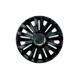 Set Capace Roti 15` Negre Cu Inel Cromat Royal 575488 78572
