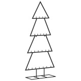 Cumpara ieftin Brad de Craciun din metal pentru decor, negru, 125 cm
