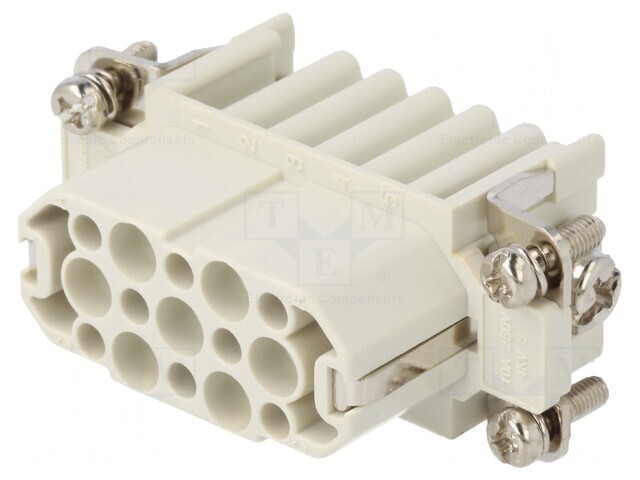Conector HDC Inserturi Contact Mamă S-D PIN 15 40-125&deg;C