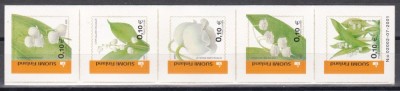 Finlanda 2002 - Flori - Lăcrămioare - Autoadezive, Staif, NDT, MNH foto