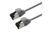 Cablu de retea RJ45 Slim U/FTP Cat. 8.1 (Class I) LSOH 2m Gri, Roline 21.15.3215