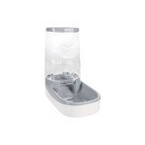 DISPENSER AUTOMAT HRANA PENTRU CAINI SI PISICI FRED GRI ALB FLAMINGO 30.5x17x31 3.5L