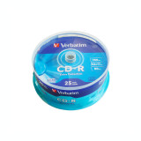 CD-R Verbatim, 700 MB, 52x, 25 bucati/bulk in cake box
