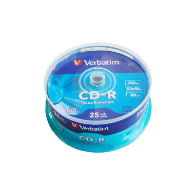 CD-R Verbatim, 700 MB, 52x, 25 bucati/bulk in cake box foto