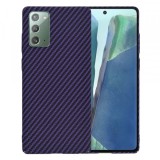 Husa pentru Samsung Galaxy Note 20 5G N981 / Note 20 N980, Techsuit, Carbonite FiberShell, Mov