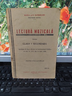 Lectură Muzicală pentru clasa I secundară, Maria și N. Severeanu Buzău 1929 176 foto