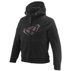 Geaca (hanorac tip hoodie) motociclete copii Urban Ixon vara model Touchdown Kids culoare: negru/rosu, 14 ani