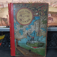 Jules Verne, Maitre du Monde, Collection Hetzel 4 planșe color Paris c. 1900 026