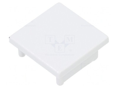 Obturator Alb pentru Profile LED, Set 20 Buc. foto