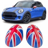 Capace oglinzi Union Jack alb albastru rosu potrivite pentru Mini F54 F55 F56 F57 13-18 Performance AutoTuning