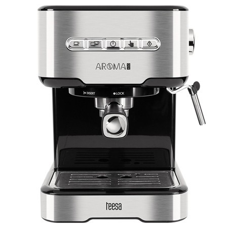 Espressor manual, 2 cani, aburi, spumare lapte, incazire pahar Teesa