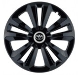 Cumpara ieftin Set 4 capace roti pentru Toyota, model Terra Black, R16