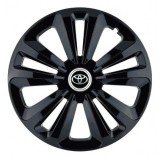 Set 4 capace roti pentru Toyota, model Terra Black, R15
