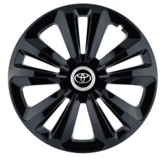 Set 4 capace roti pentru Toyota, model Terra Black, R16