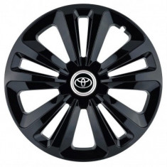 Set 4 capace roti pentru Toyota, model Terra Black, R15