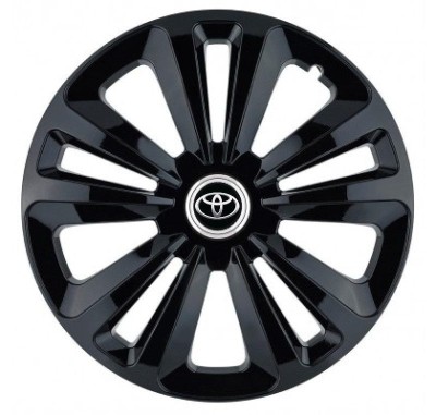 Set 4 capace roti pentru Toyota, model Terra Black, R15 foto