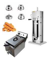 Mașină profesională pentru churros de 7L cu friteuză cu ulei de 10L