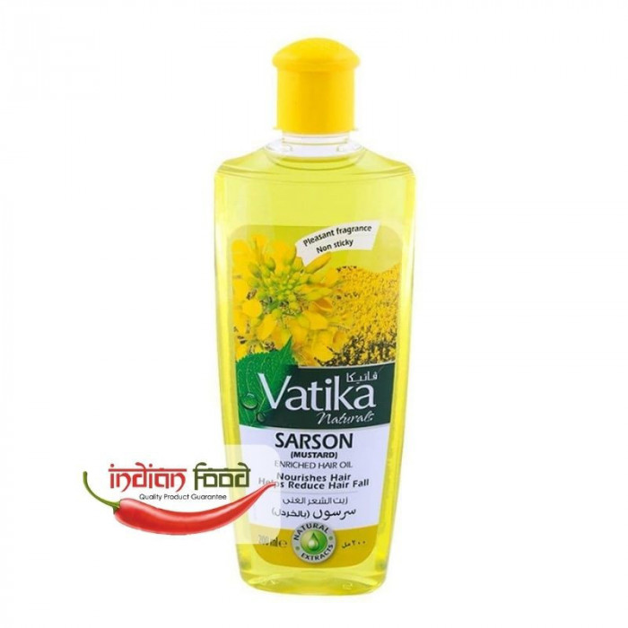 Dabur Vatika Mustard (Sarson) Multivitamin Hair Oil (Ulei de Par de Mustar)