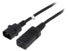 Cablu Prelungitor IEC C14 la IEC C19 2m Negru 10A 250V, QOLTEC
