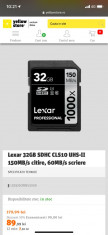 SD Card Lexar 32Gb foto